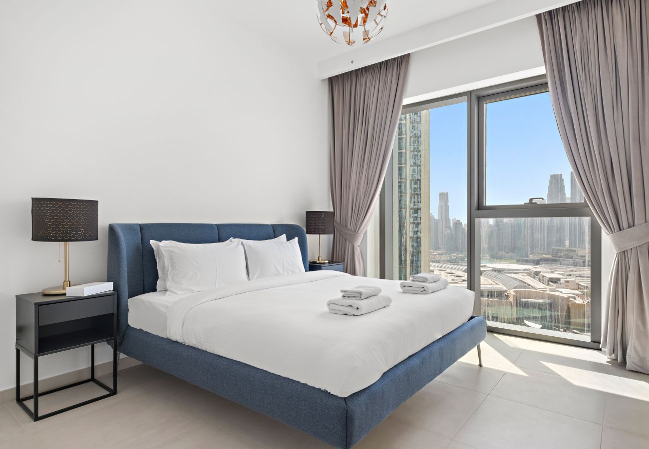 Apartment in Dubai - Elegant 2 BDR-Full Burj Khalifa View |Downtown