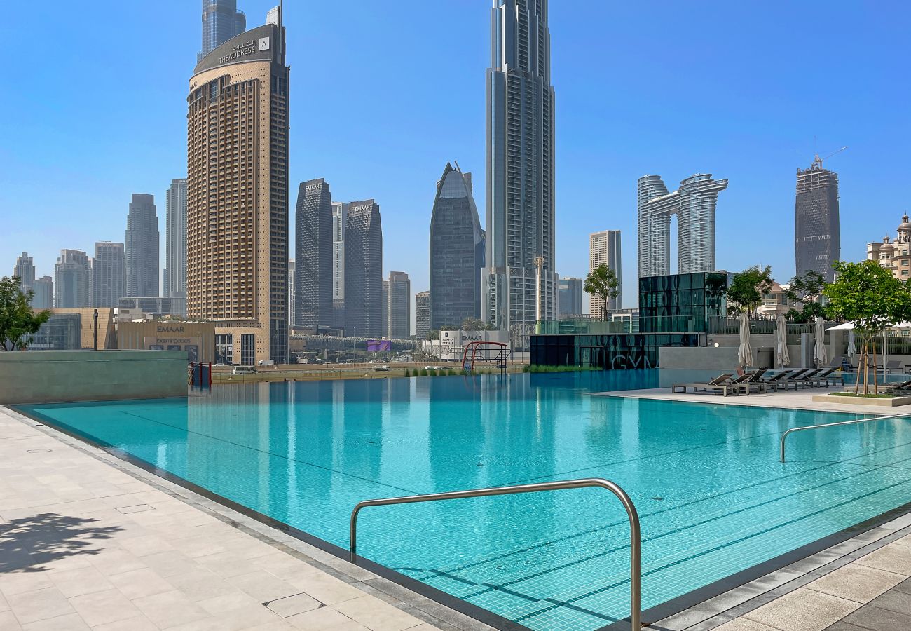 Apartment in Dubai - Elegant 2 BDR-Full Burj Khalifa View |Downtown