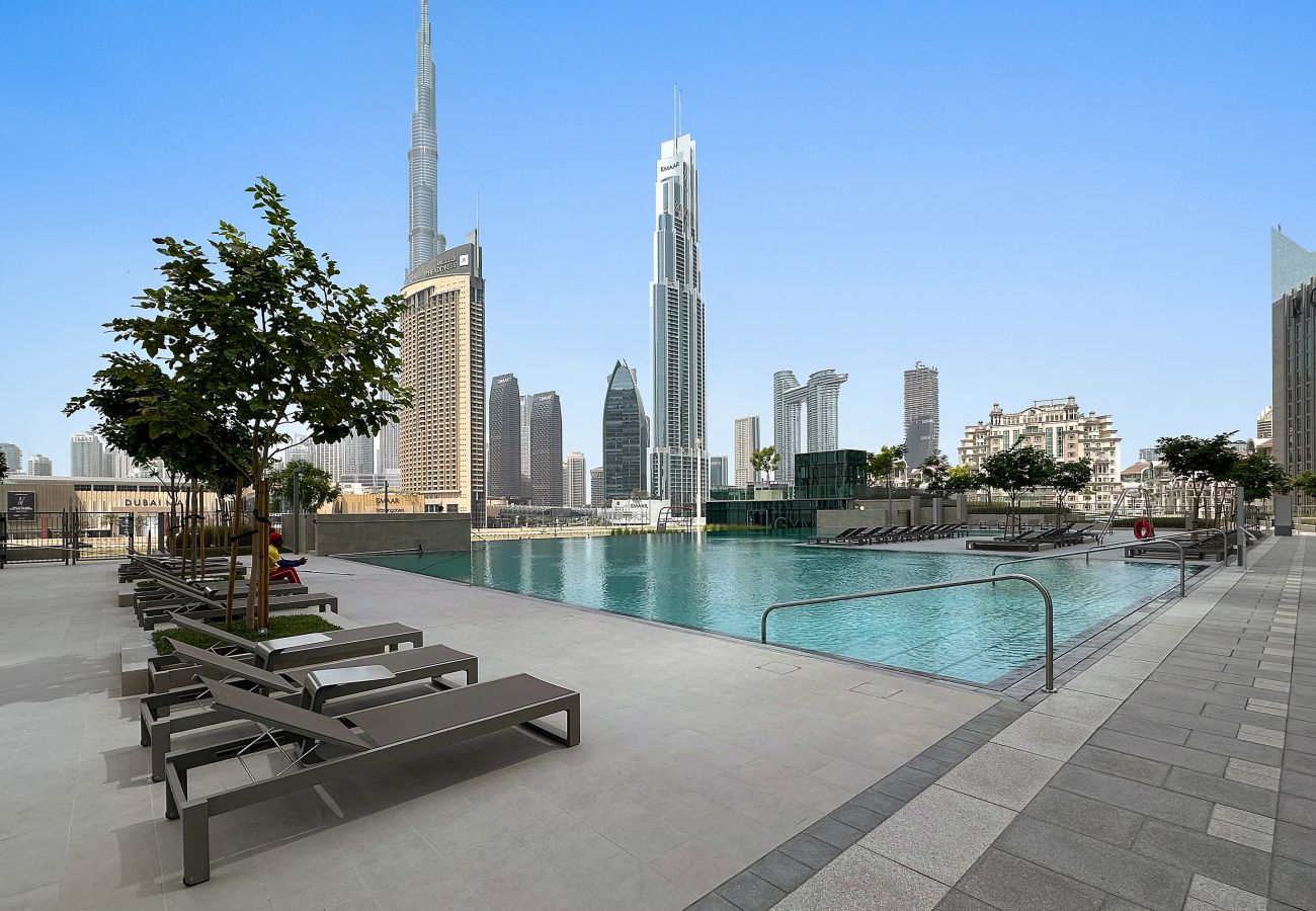 Apartment in Dubai - Downtown Charm With Full Burjkhalifa View|2BDR-34